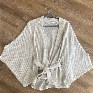 Trina Turk Cream Textured Cardigan